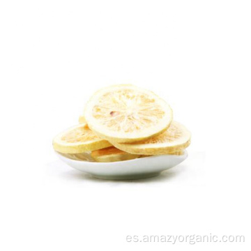 Trozos de limón liofilizados